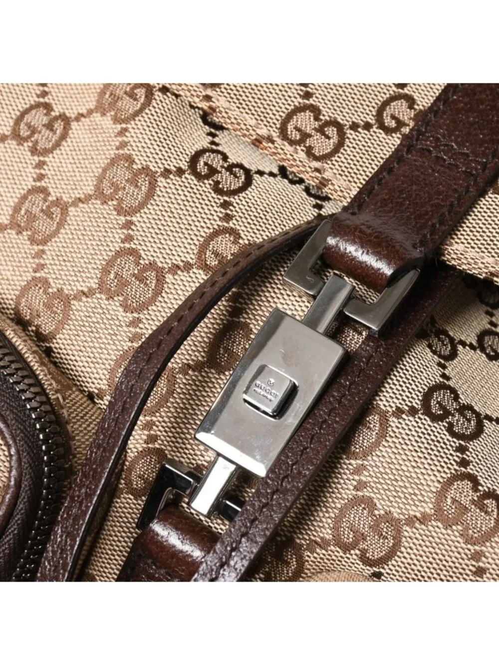 Gucci Backpack GG Canvas Jackie Brown